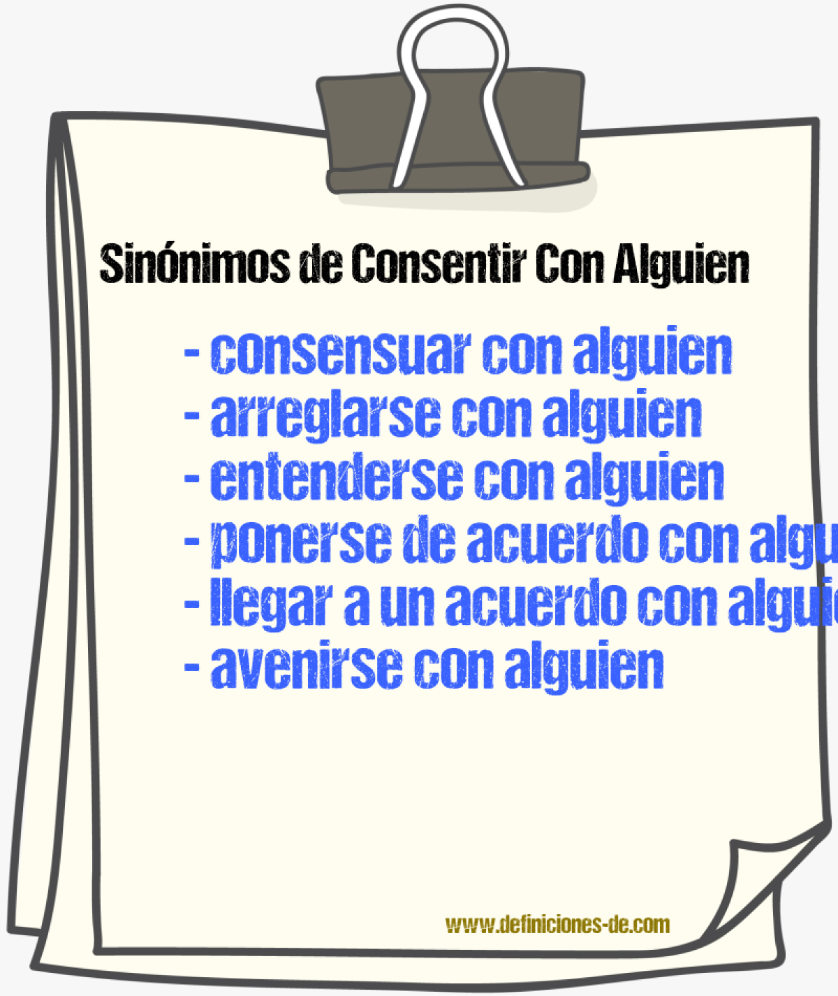 Sinónimos de consentir con alguien