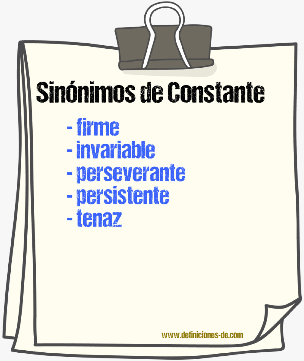 Sinnimos de constante