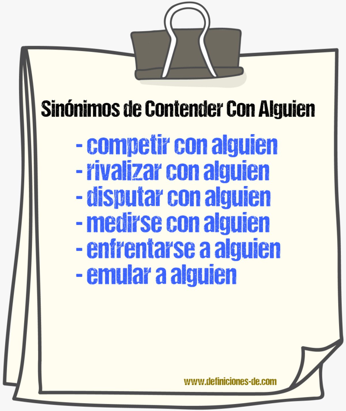 Sinónimos de contender con alguien