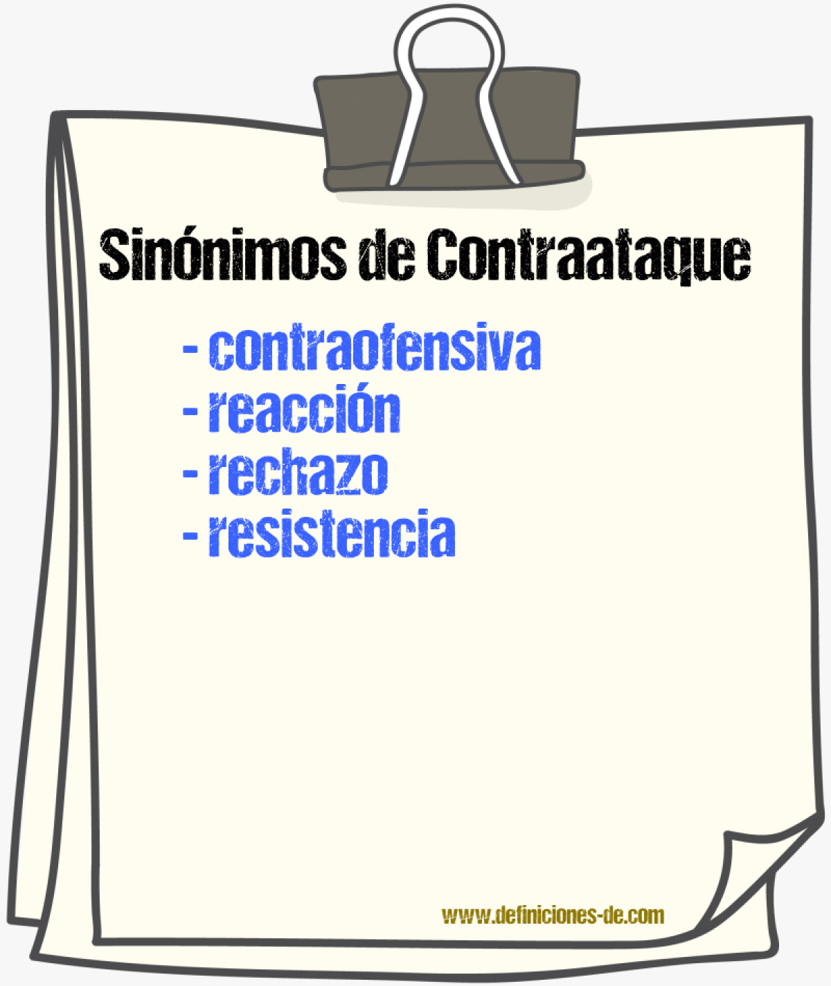 Sinnimos de contraataque