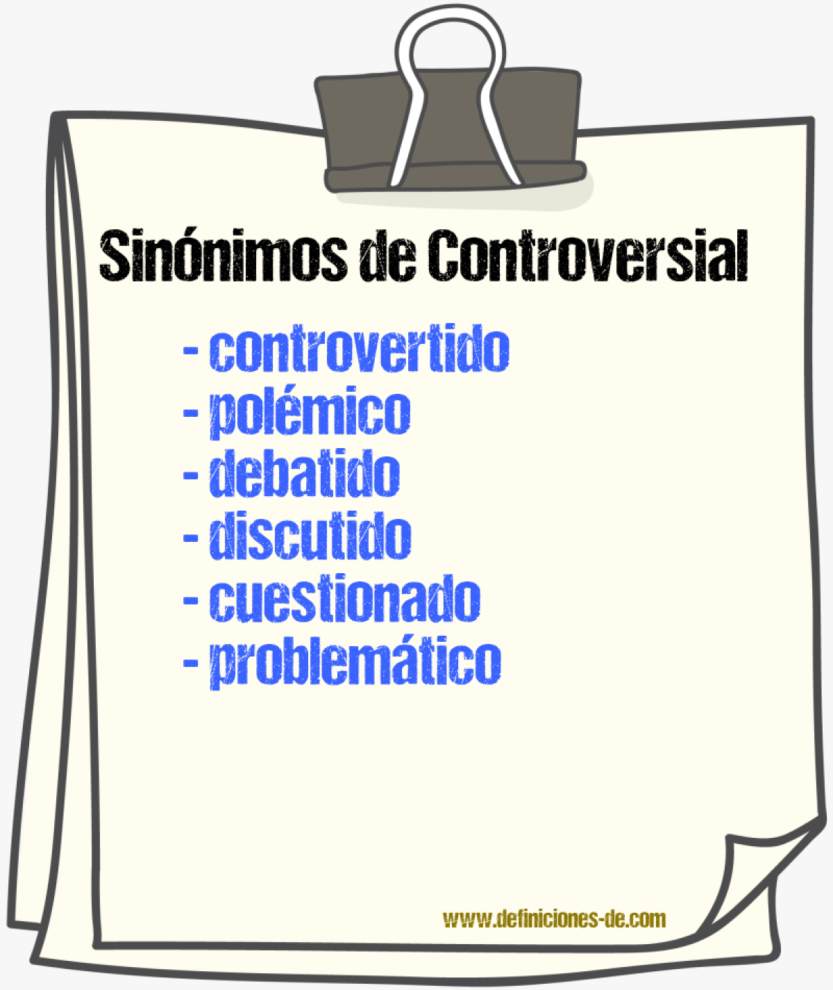 Sinónimos de controversial