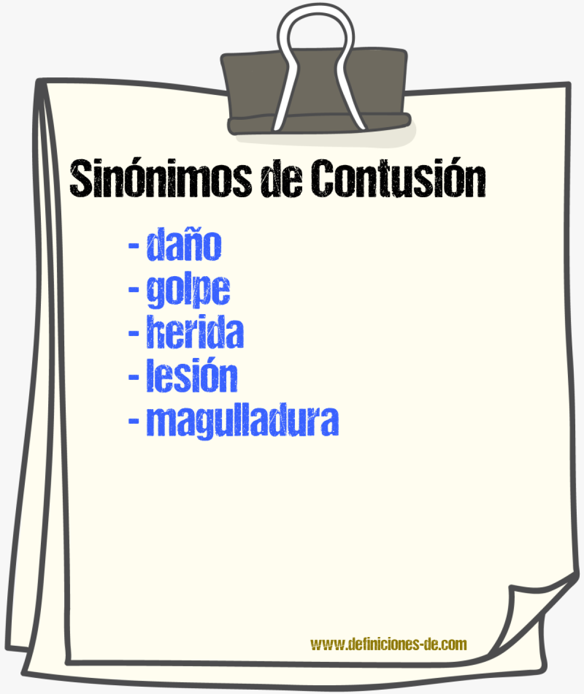 Sinnimos de contusin