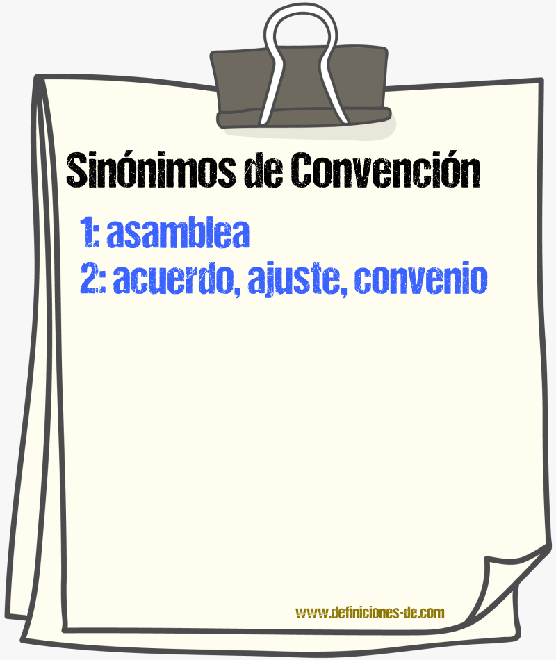 Sinnimos de convencin