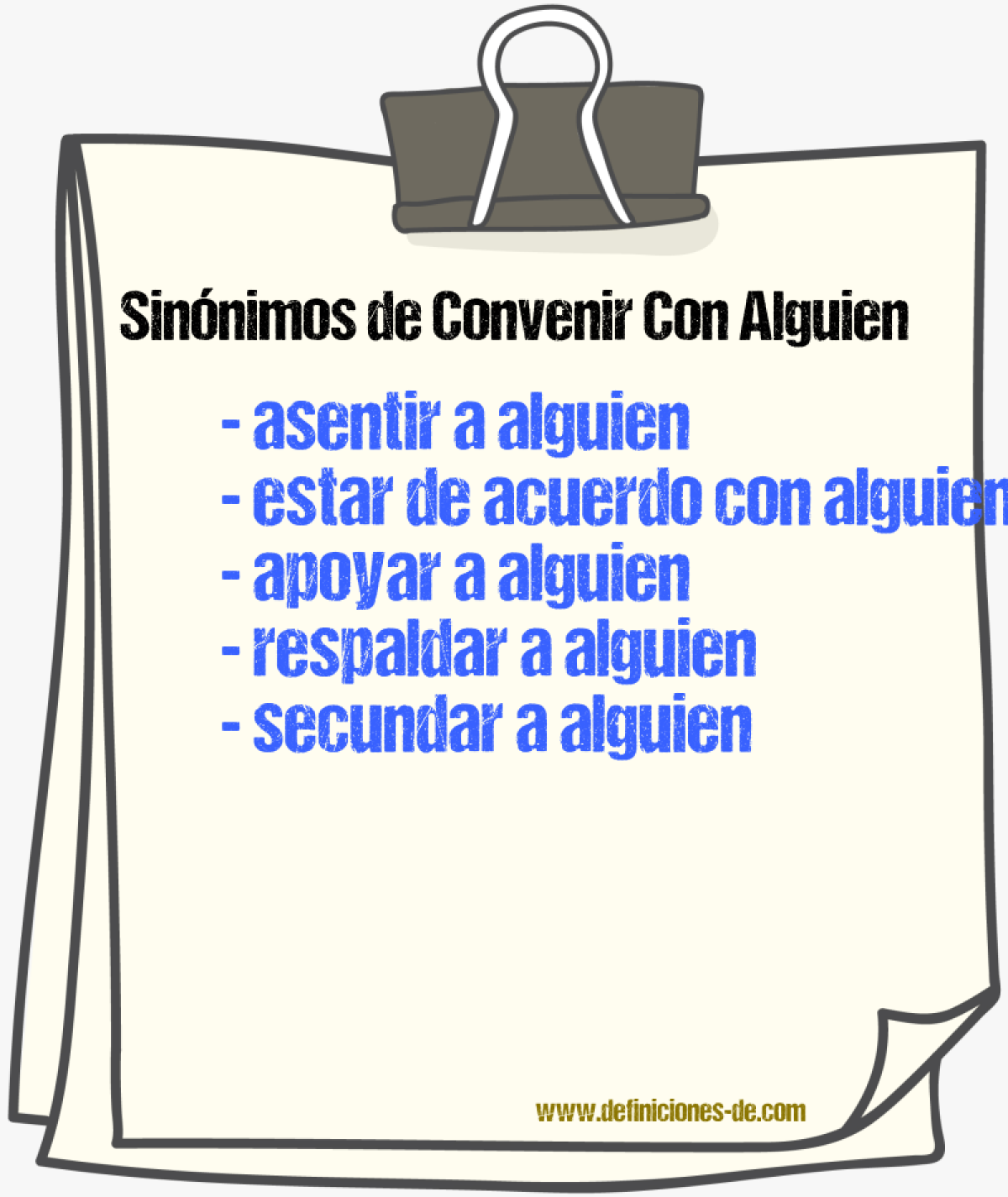 Sinónimos de convenir con alguien