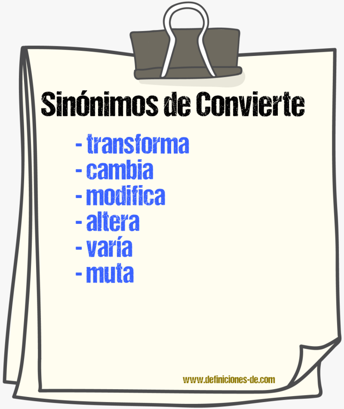 Sinónimos de convierte
