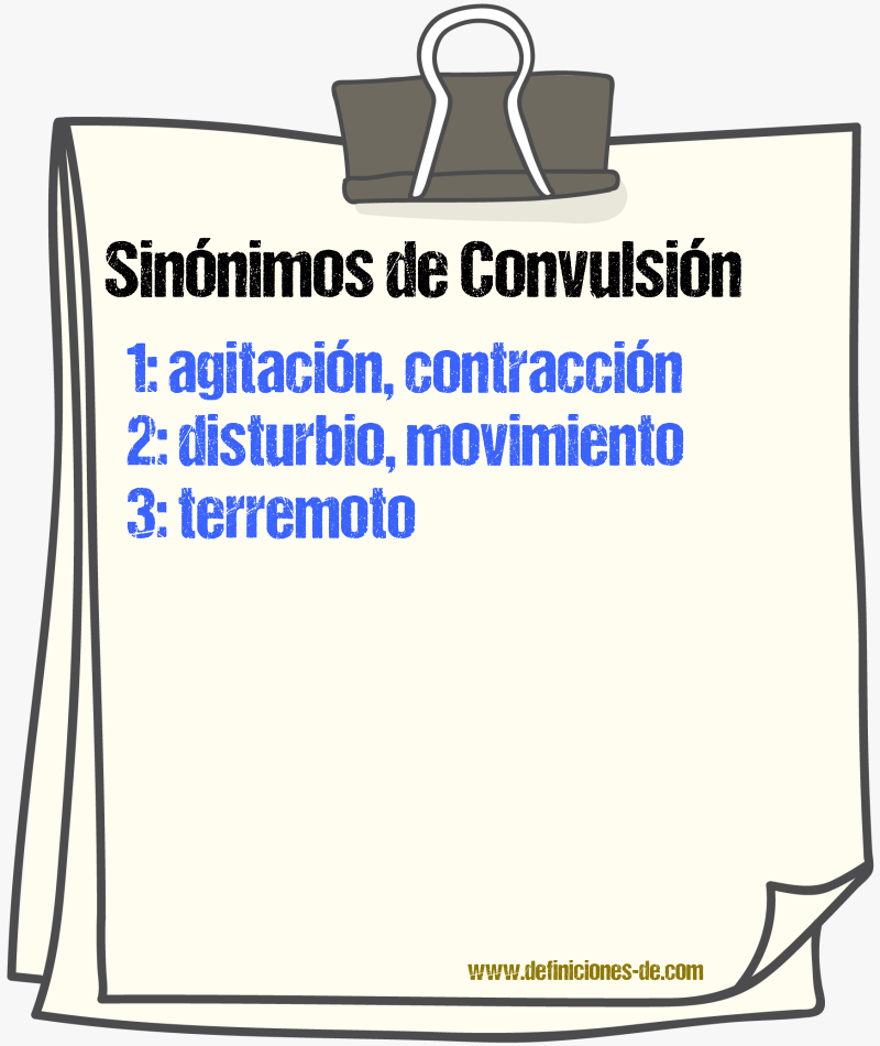 Sinnimos de convulsin