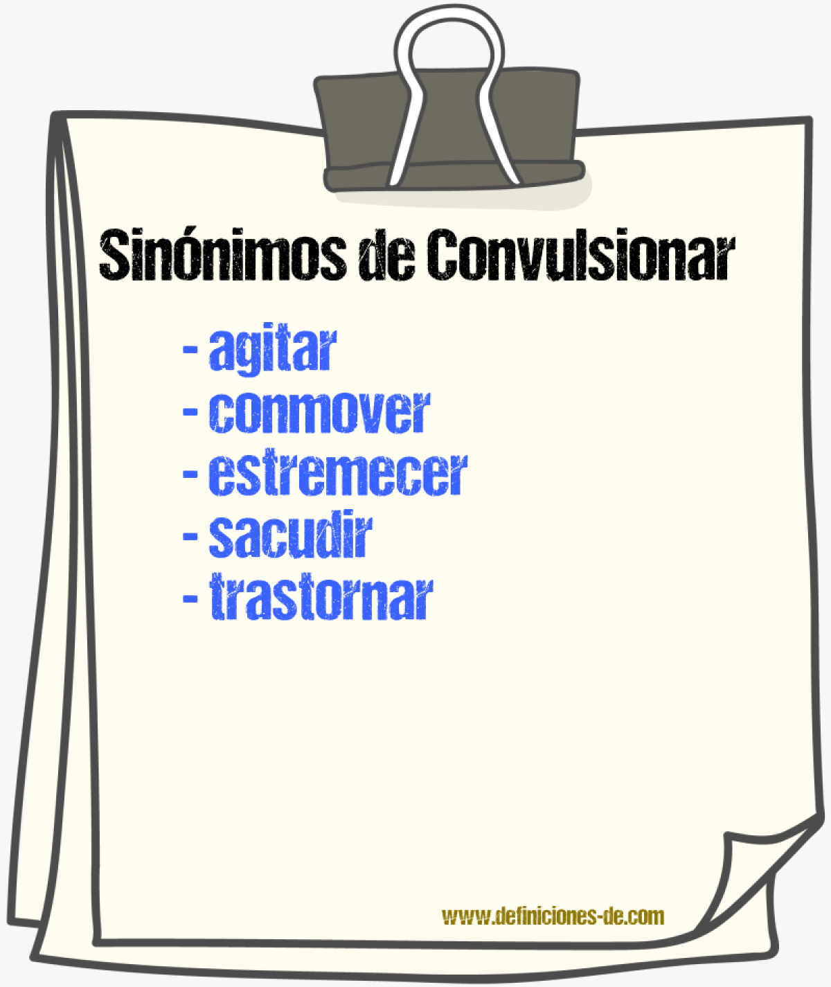 Sinnimos de convulsionar