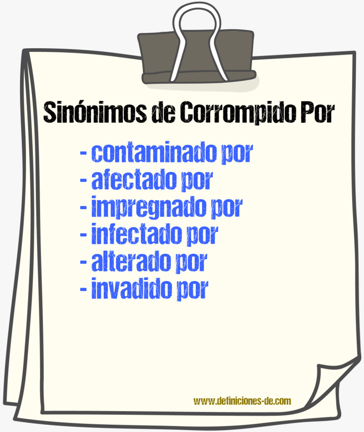 Sinónimos de corrompido por