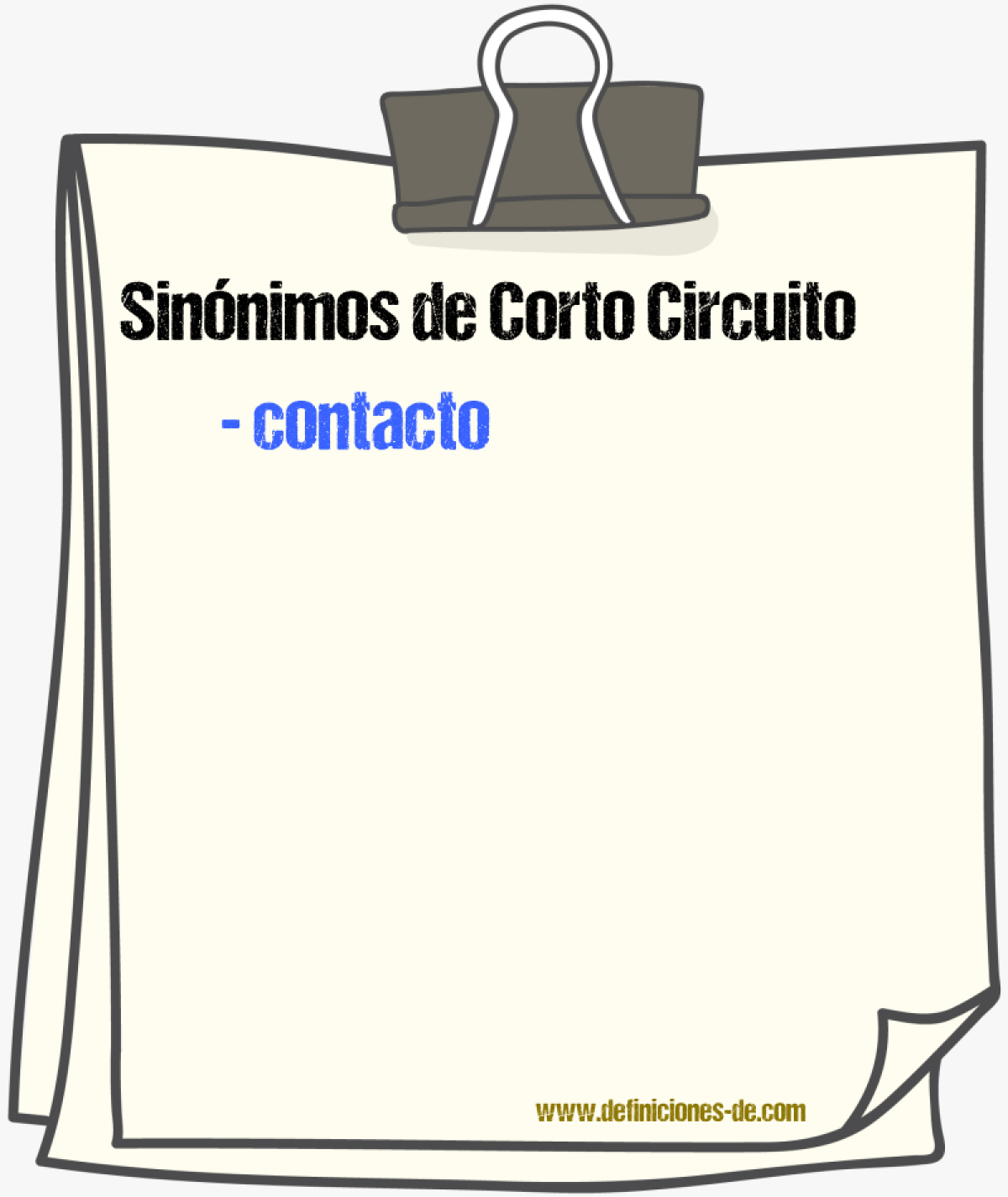 Sinnimos de corto circuito