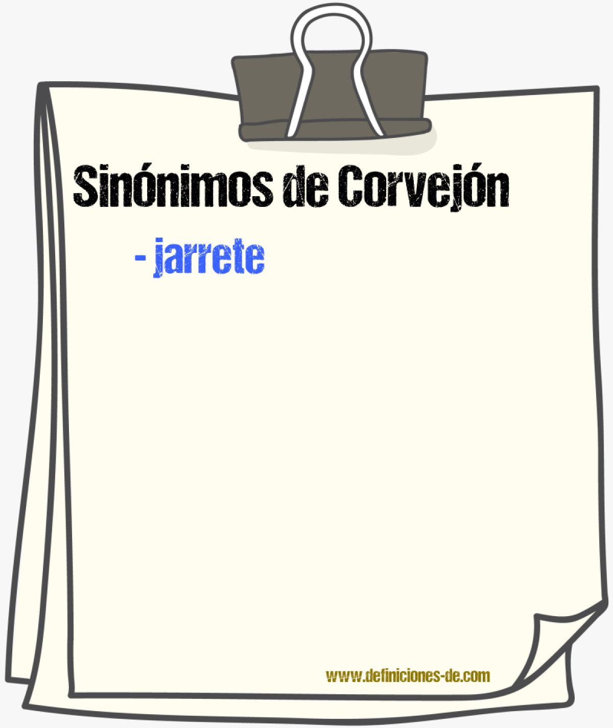 Sinnimos de corvejn