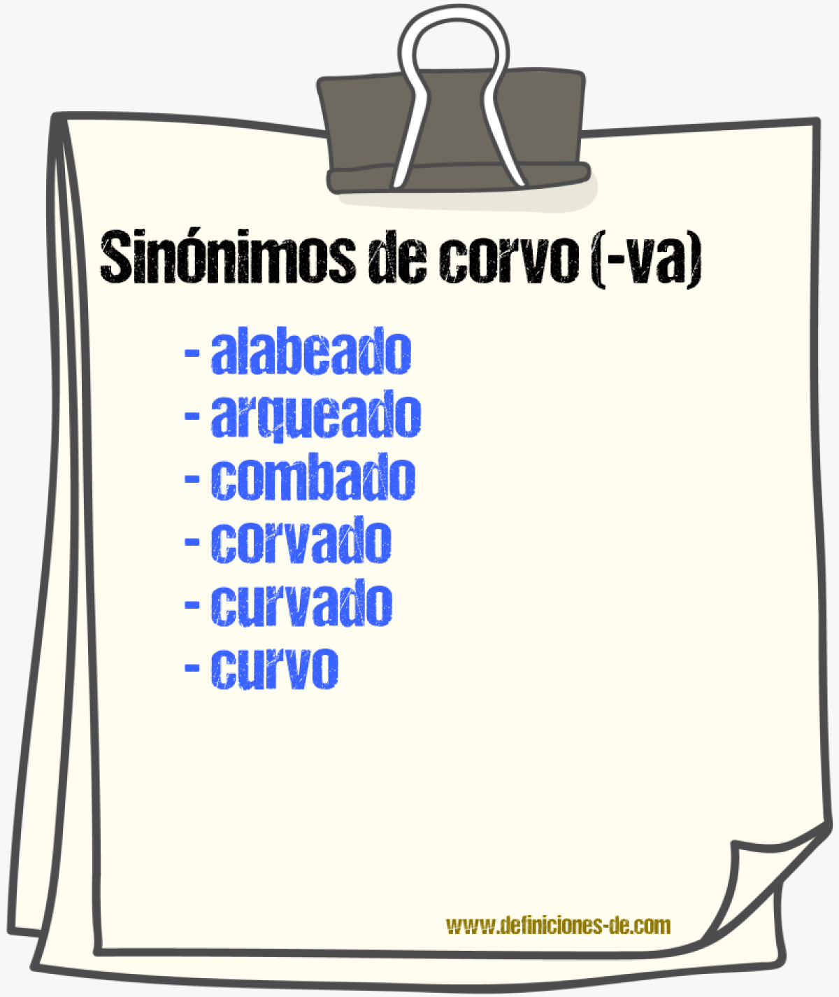 Sinnimos de corvo