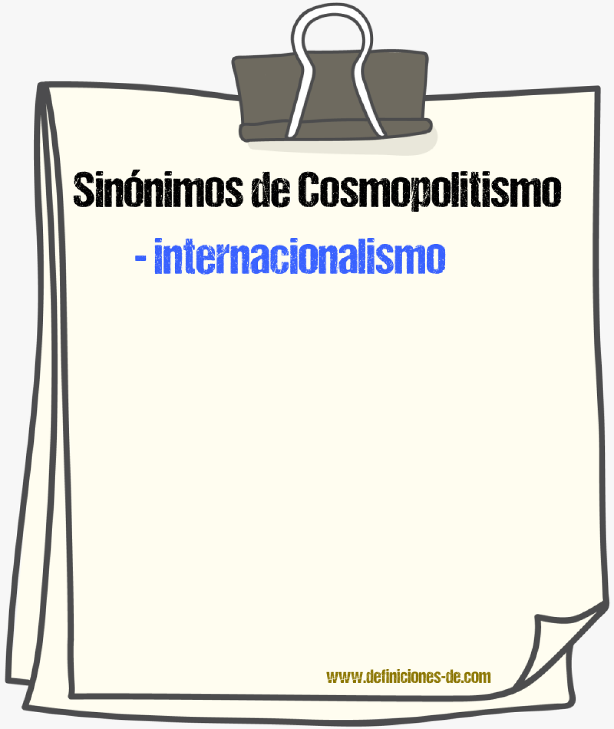 Sinnimos de cosmopolitismo