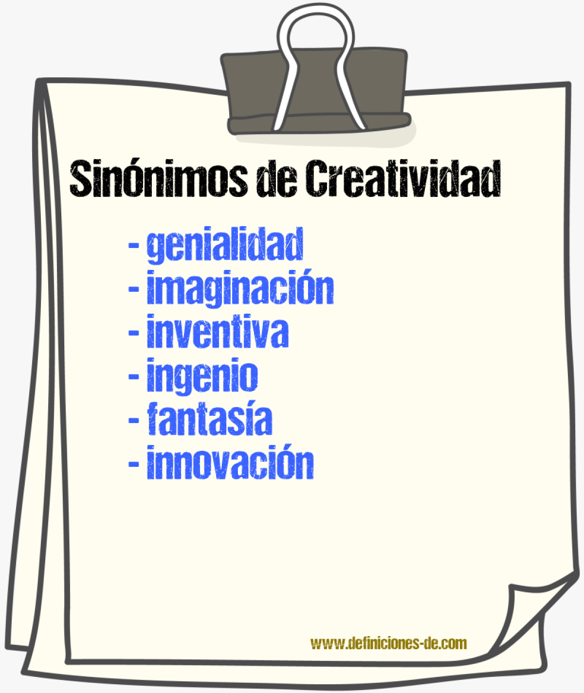 Sinnimos de creatividad