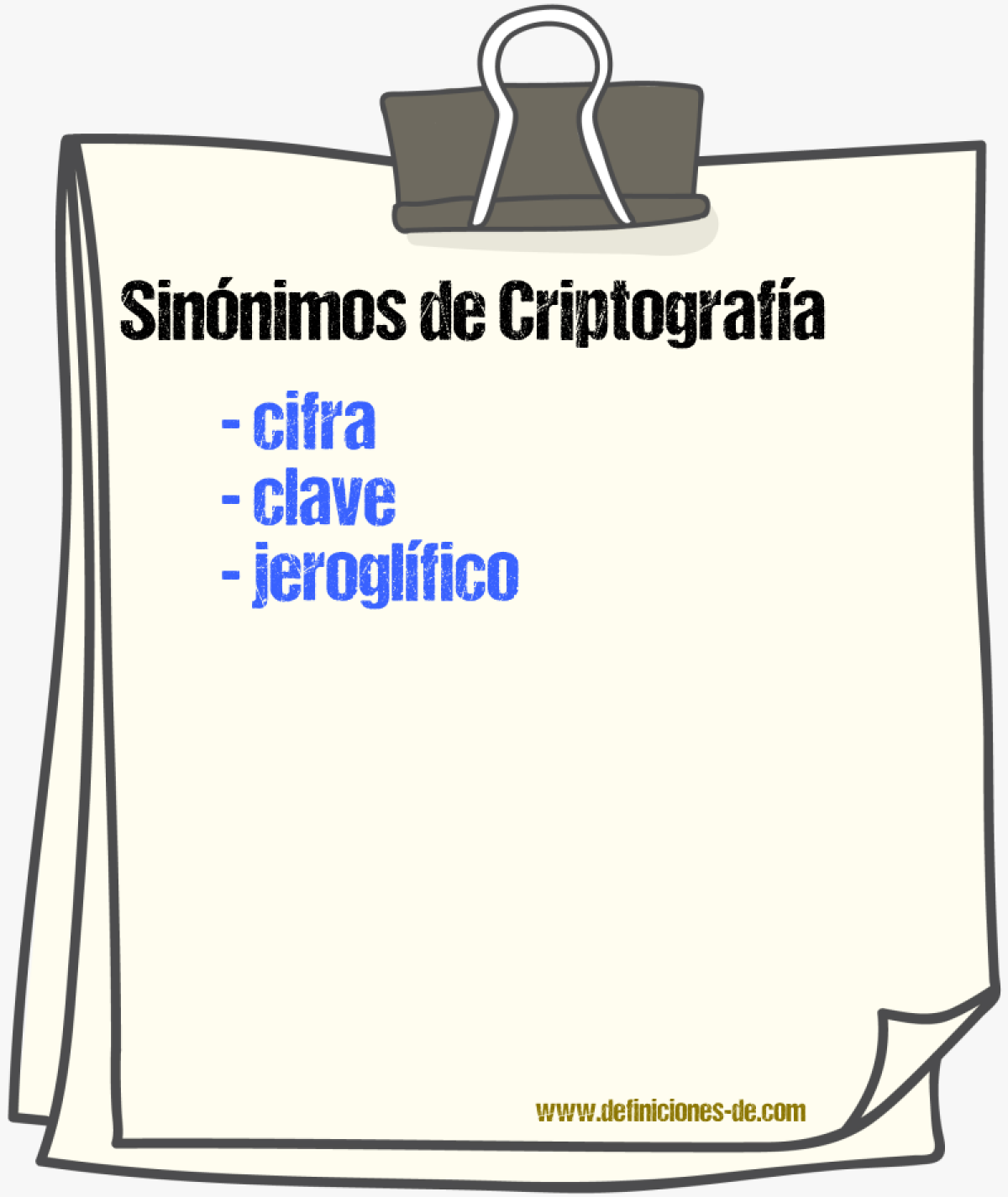 Sinnimos de criptografa