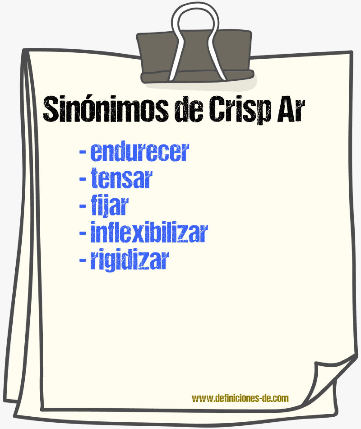 Sinónimos de crisp ar