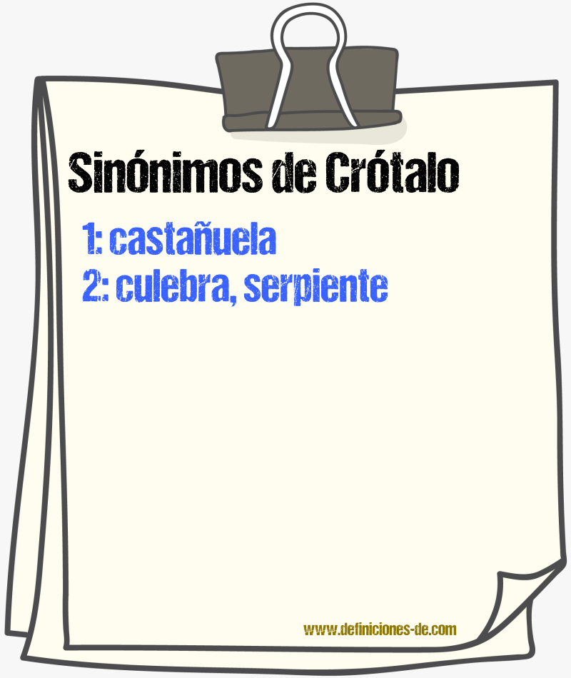 Sinnimos de crtalo