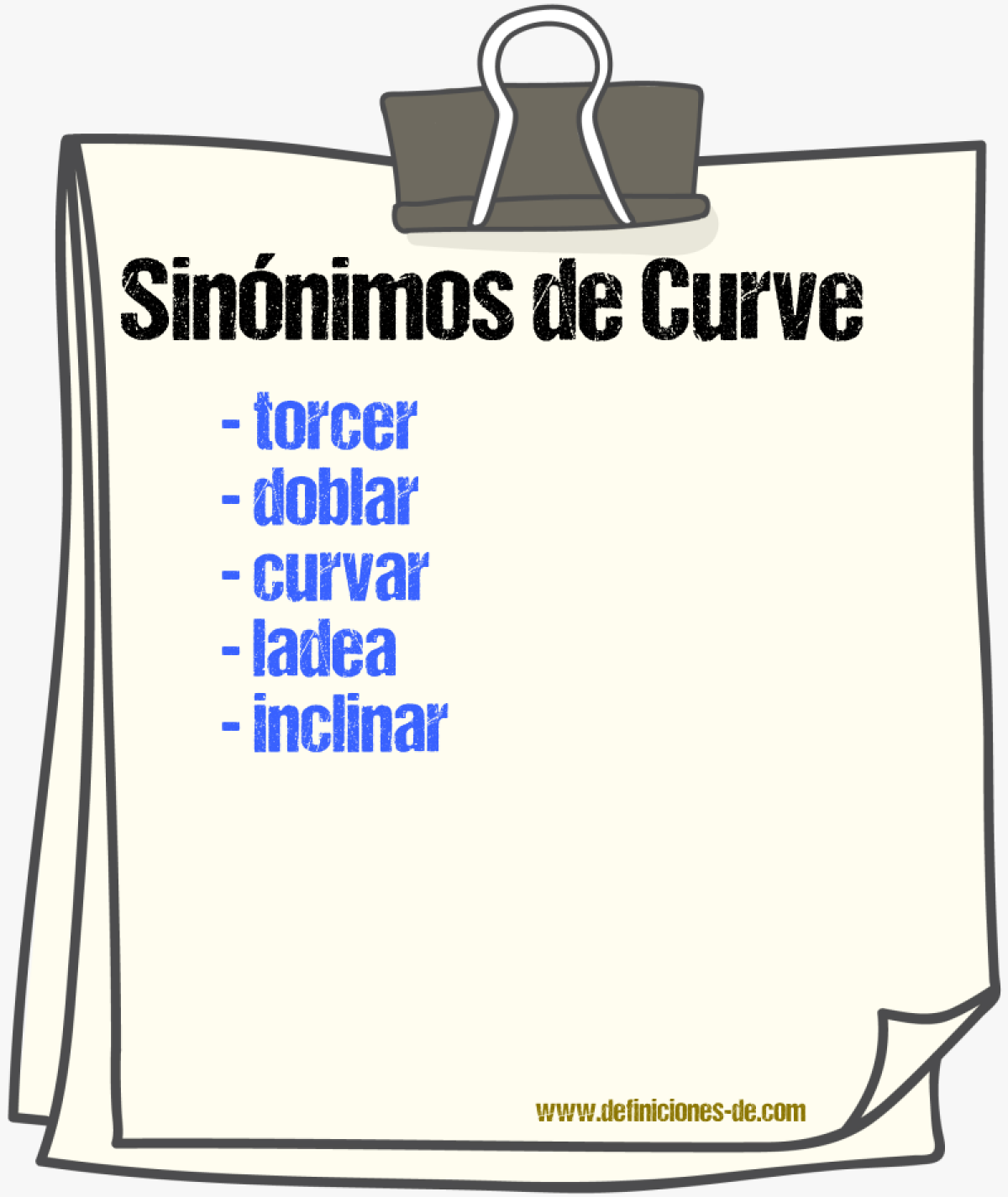 Sinónimos de curve