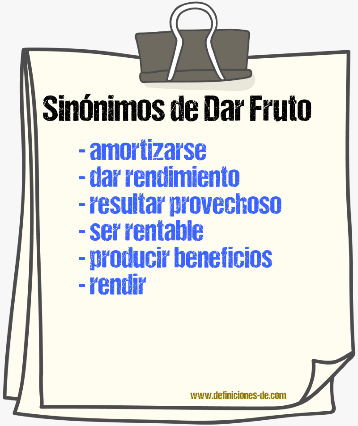 Sinónimos de dar fruto