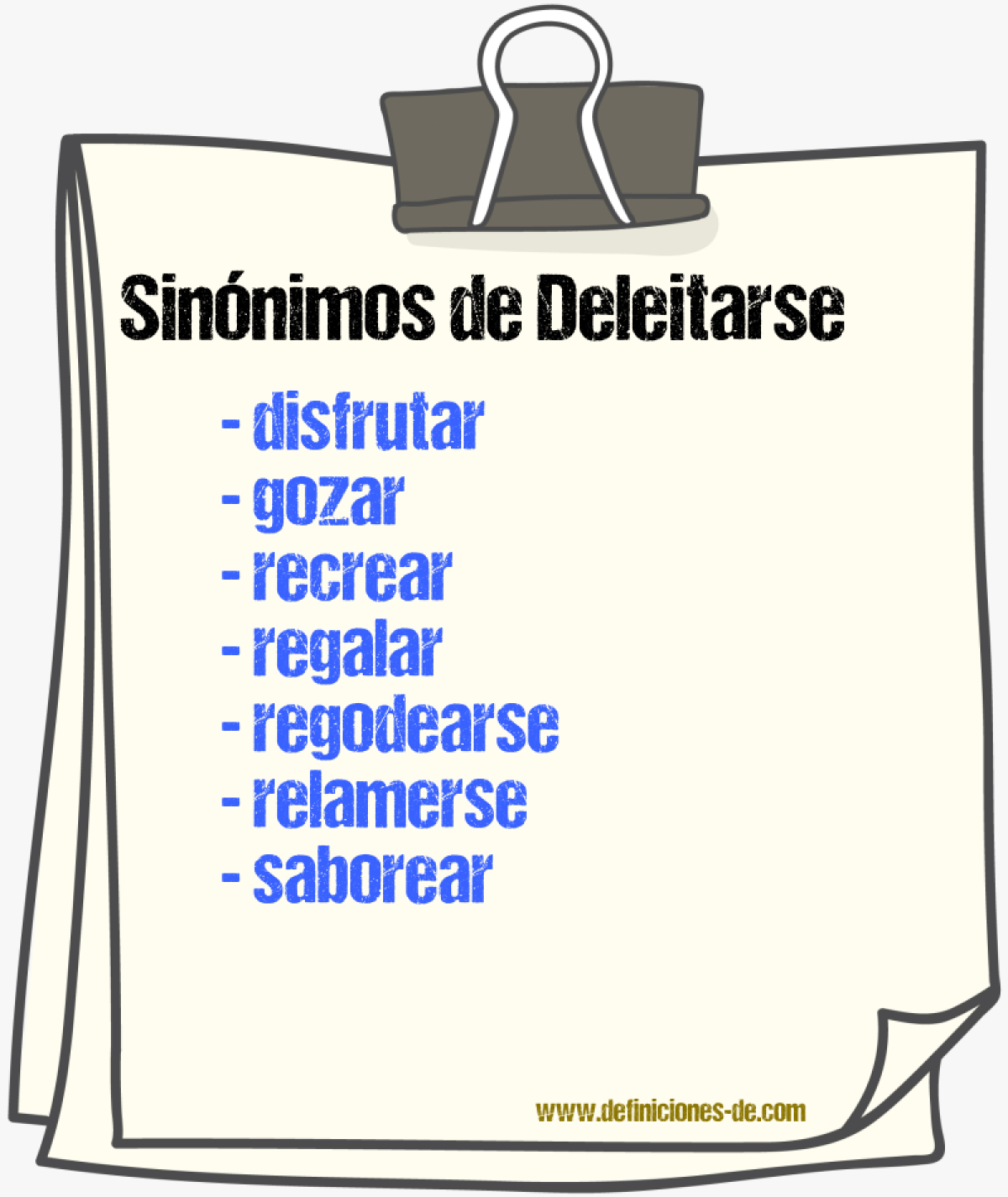 Sinnimos de deleitarse