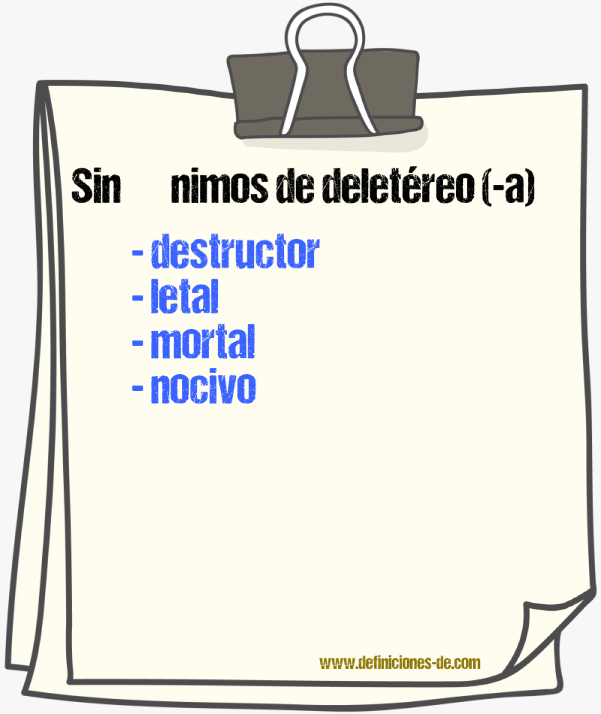 Sinnimos de deletreo