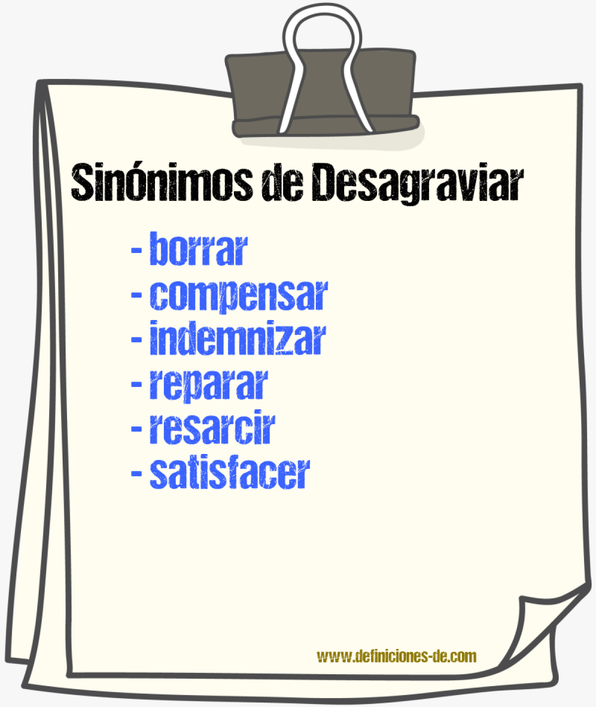 Sinnimos de desagraviar