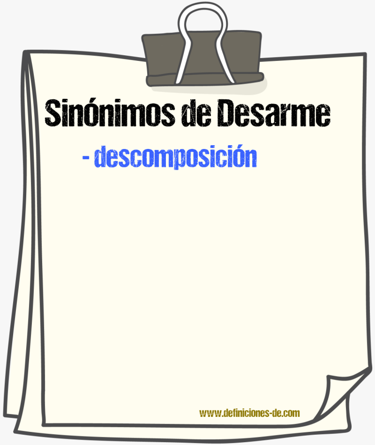 Sinnimos de desarme