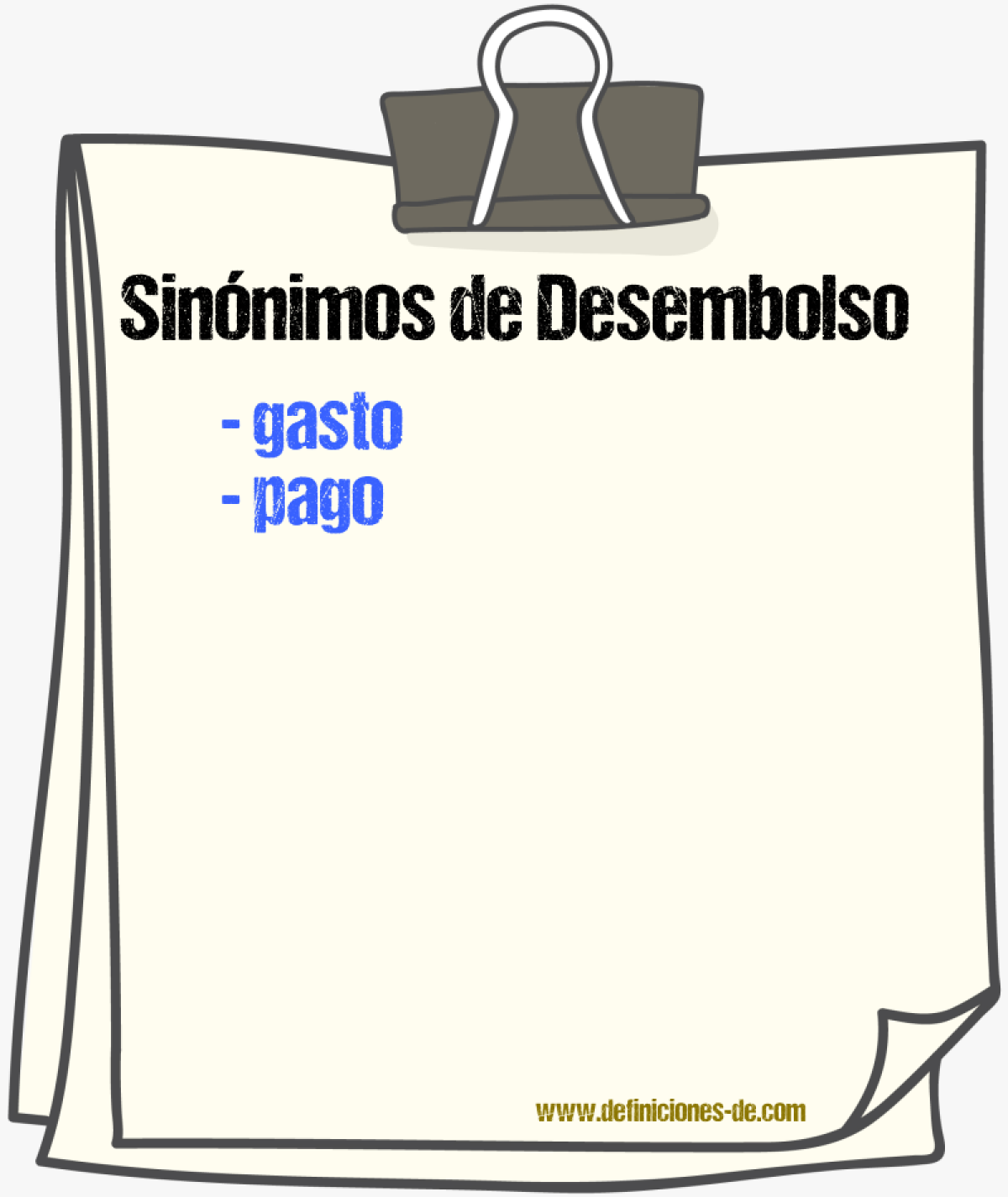 Sinnimos de desembolso