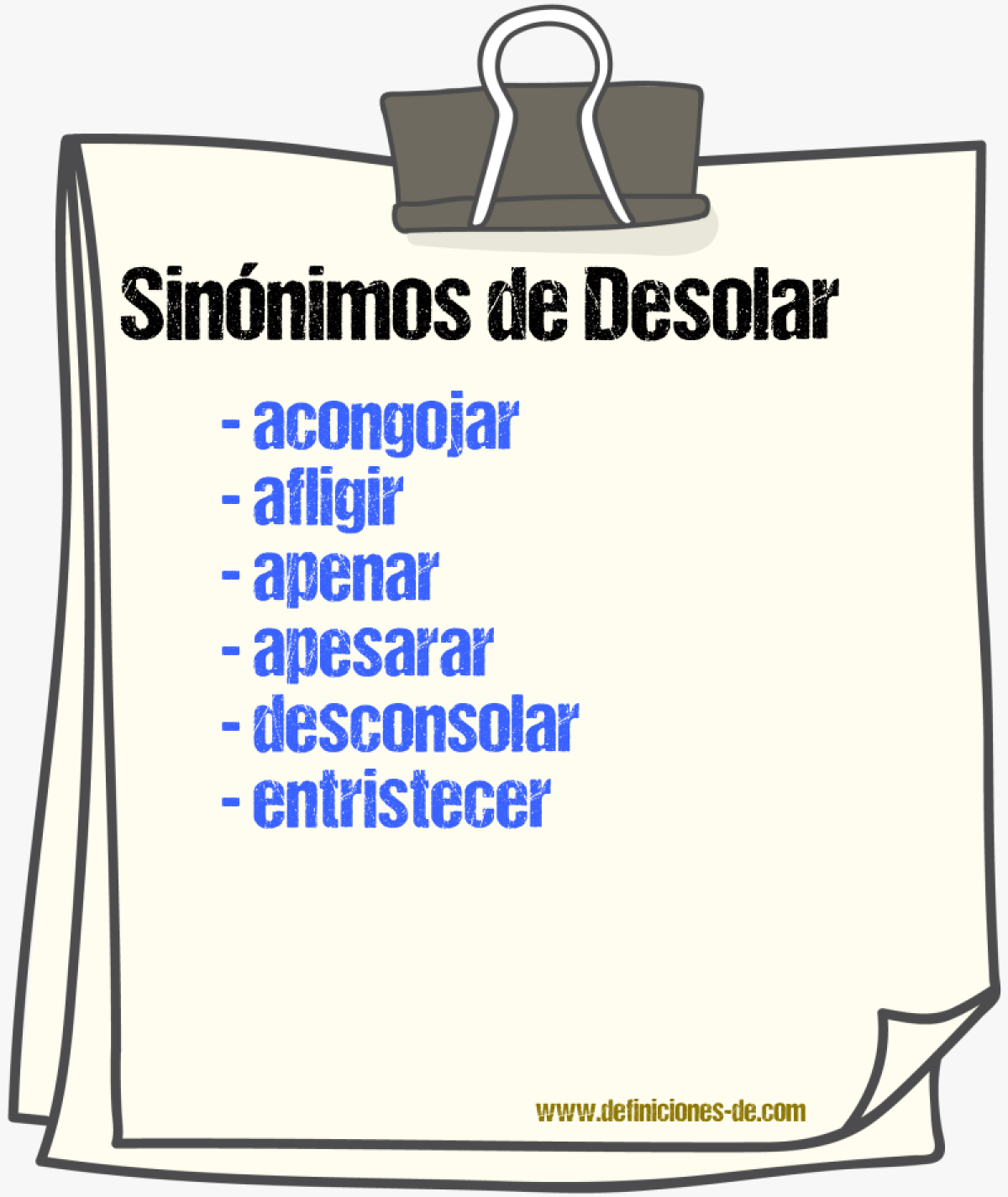 Sinnimos de desolar