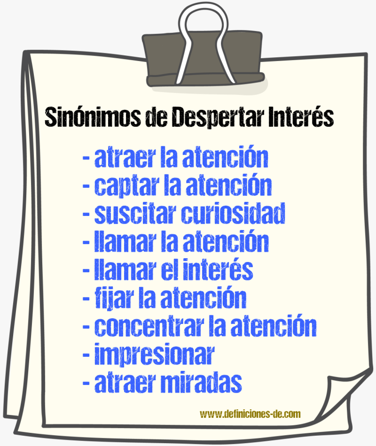 Sinónimos de despertar interés