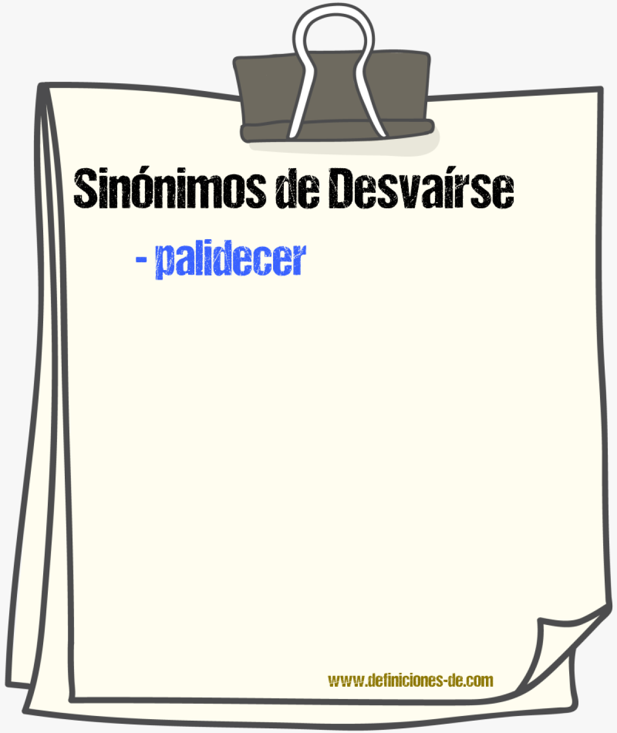 Sinnimos de desvarse