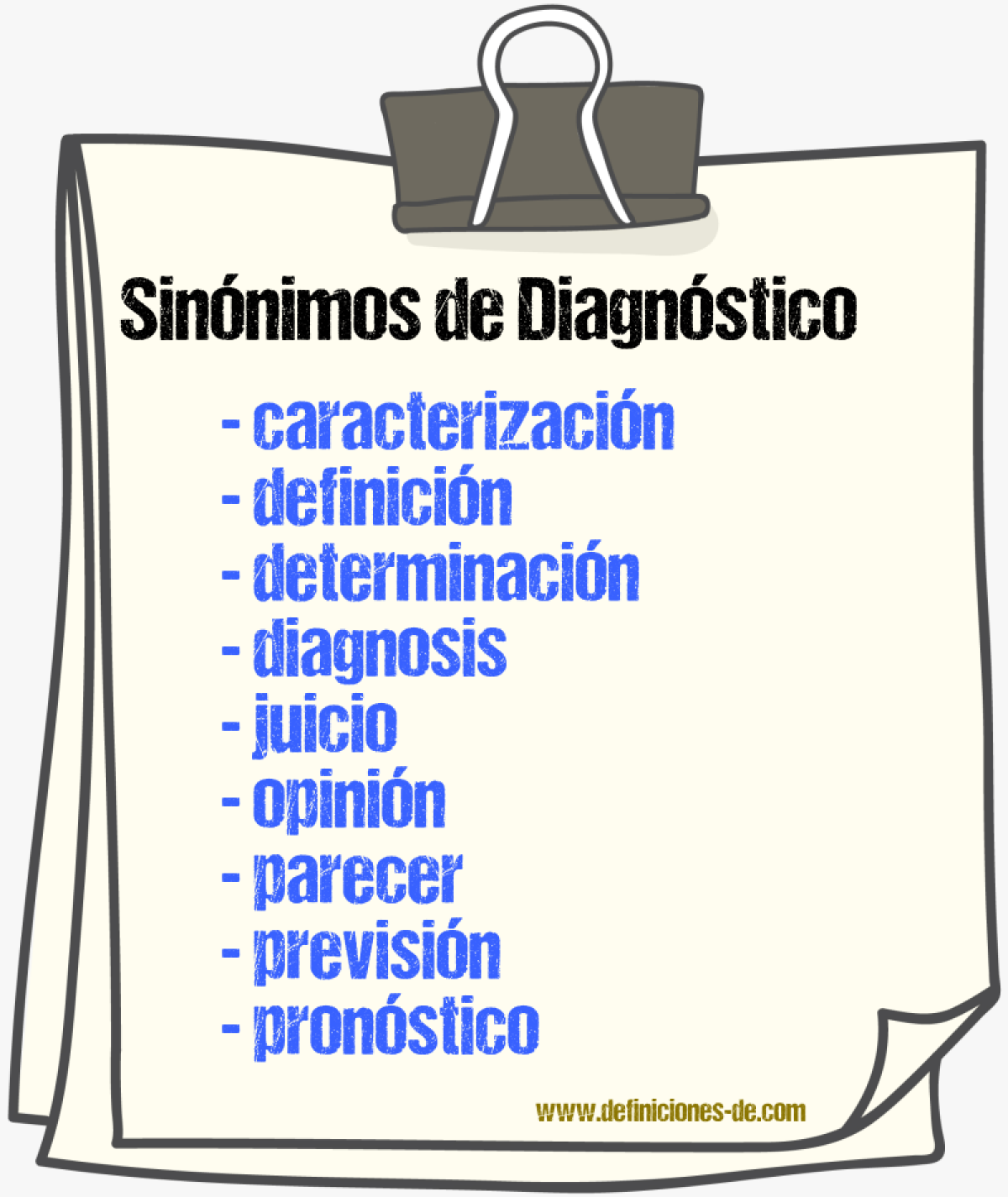 Sinnimos de diagnstico