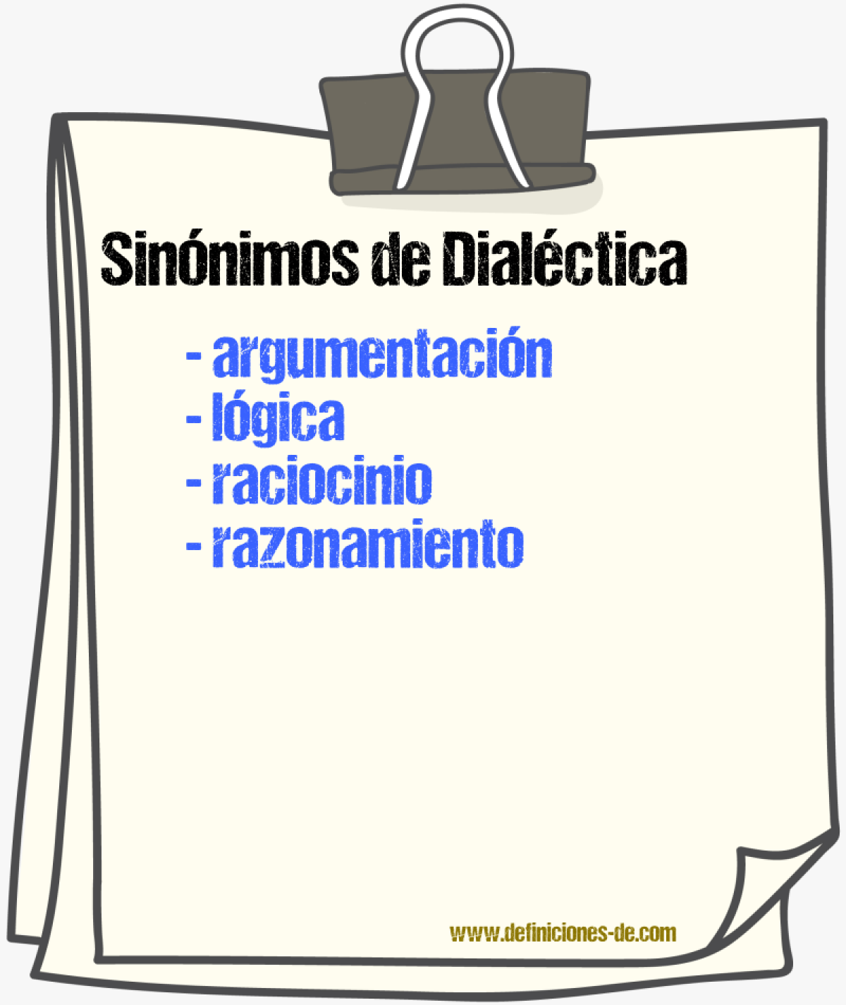 Sinnimos de dialctica