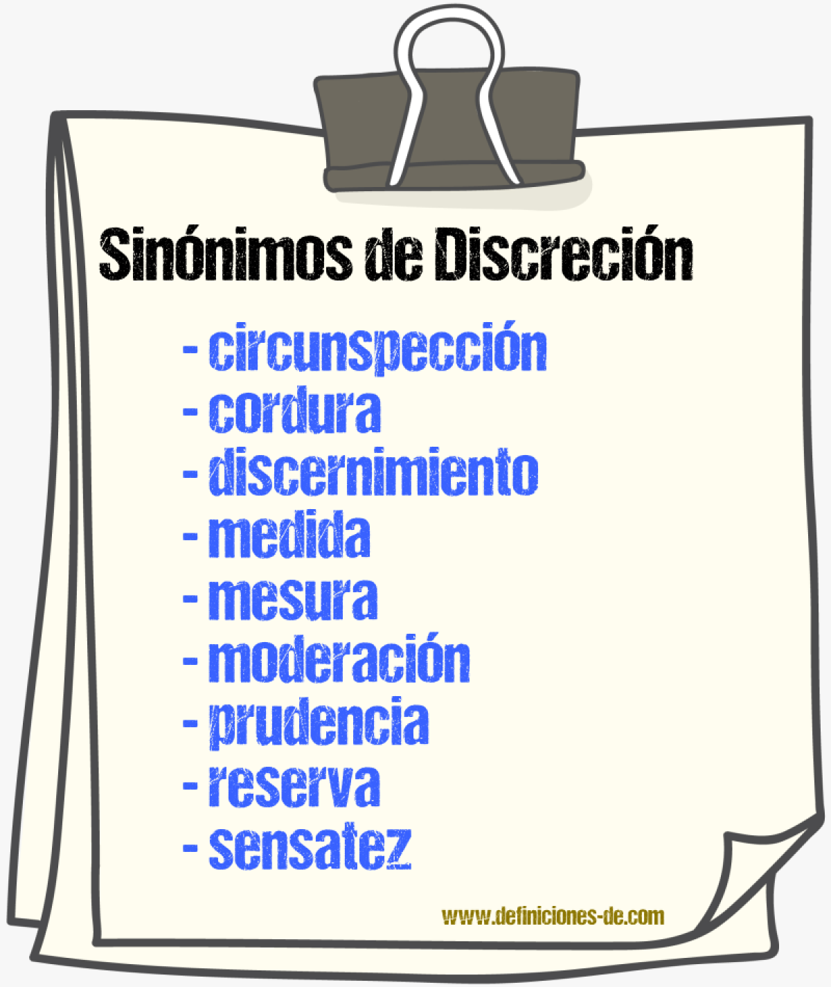 Sinnimos de discrecin