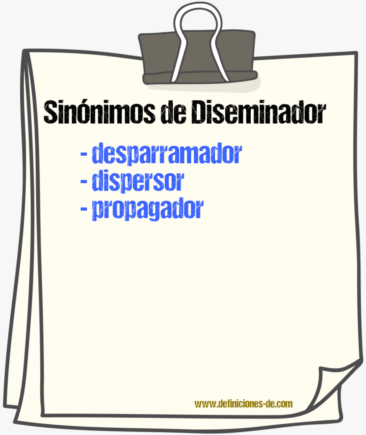 Sinnimos de diseminador