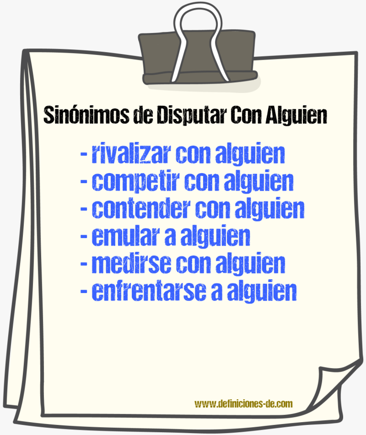 Sinónimos de disputar con alguien