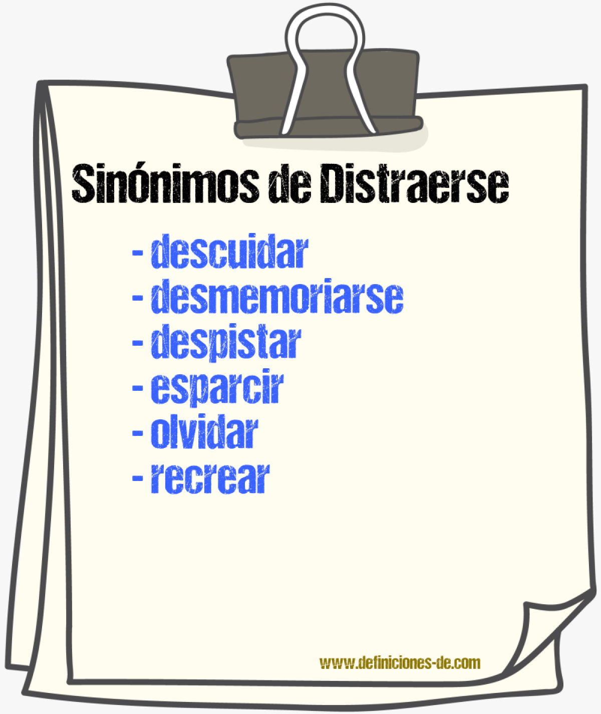 Sinnimos de distraerse