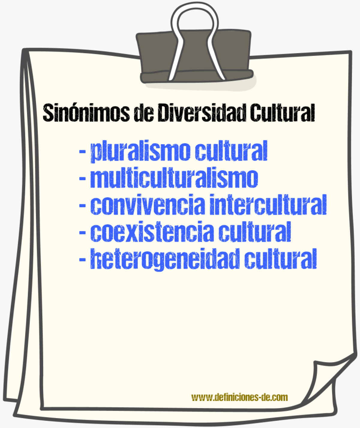 Sinónimos de diversidad cultural