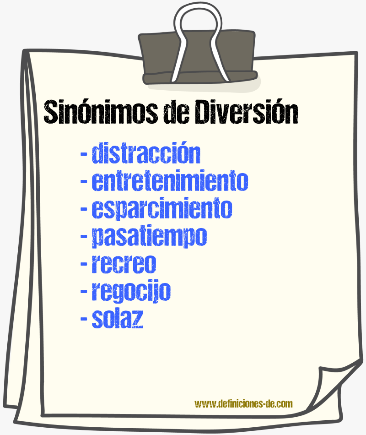 Sinnimos de diversin