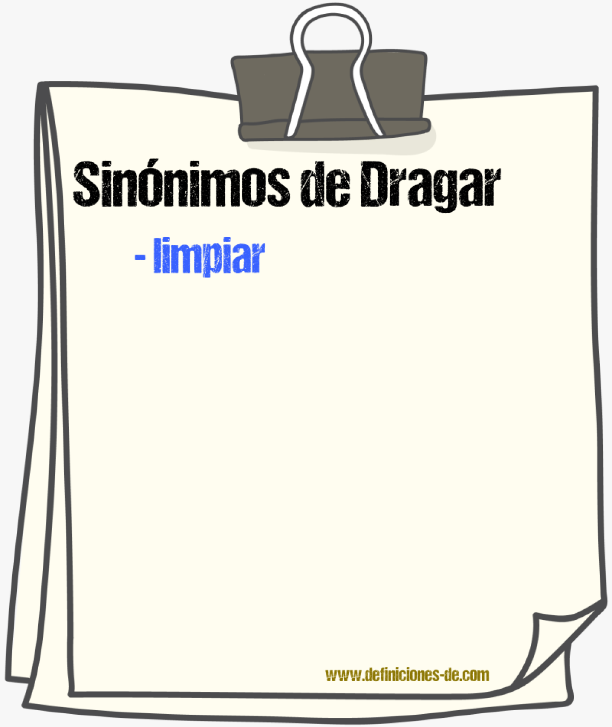 Sinnimos de dragar