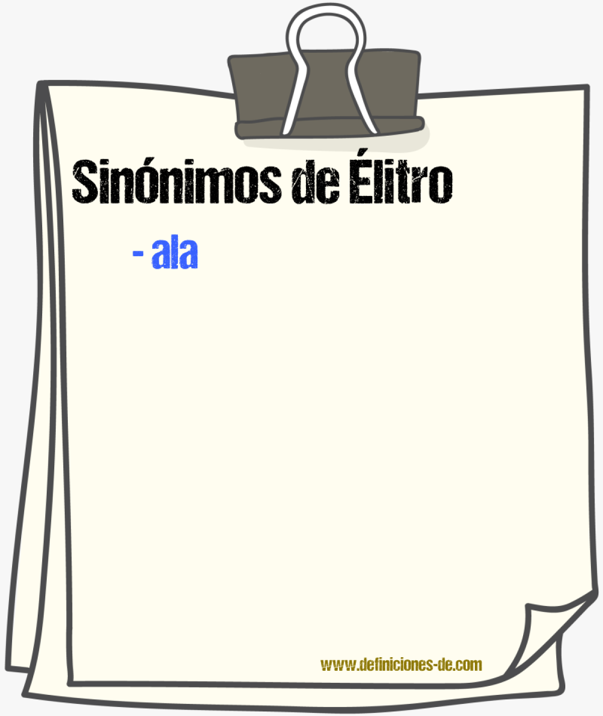 Sinnimos de litro