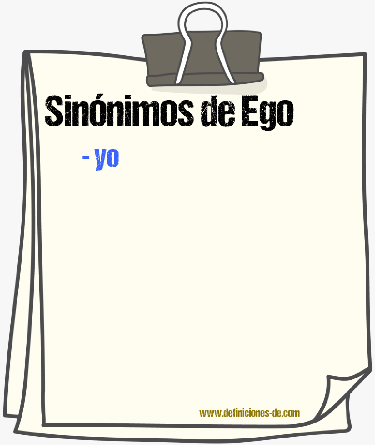 Sinnimos de ego