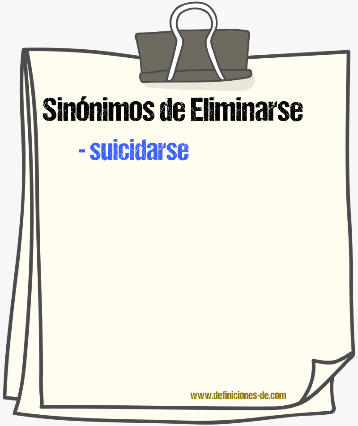 Sinnimos de eliminarse