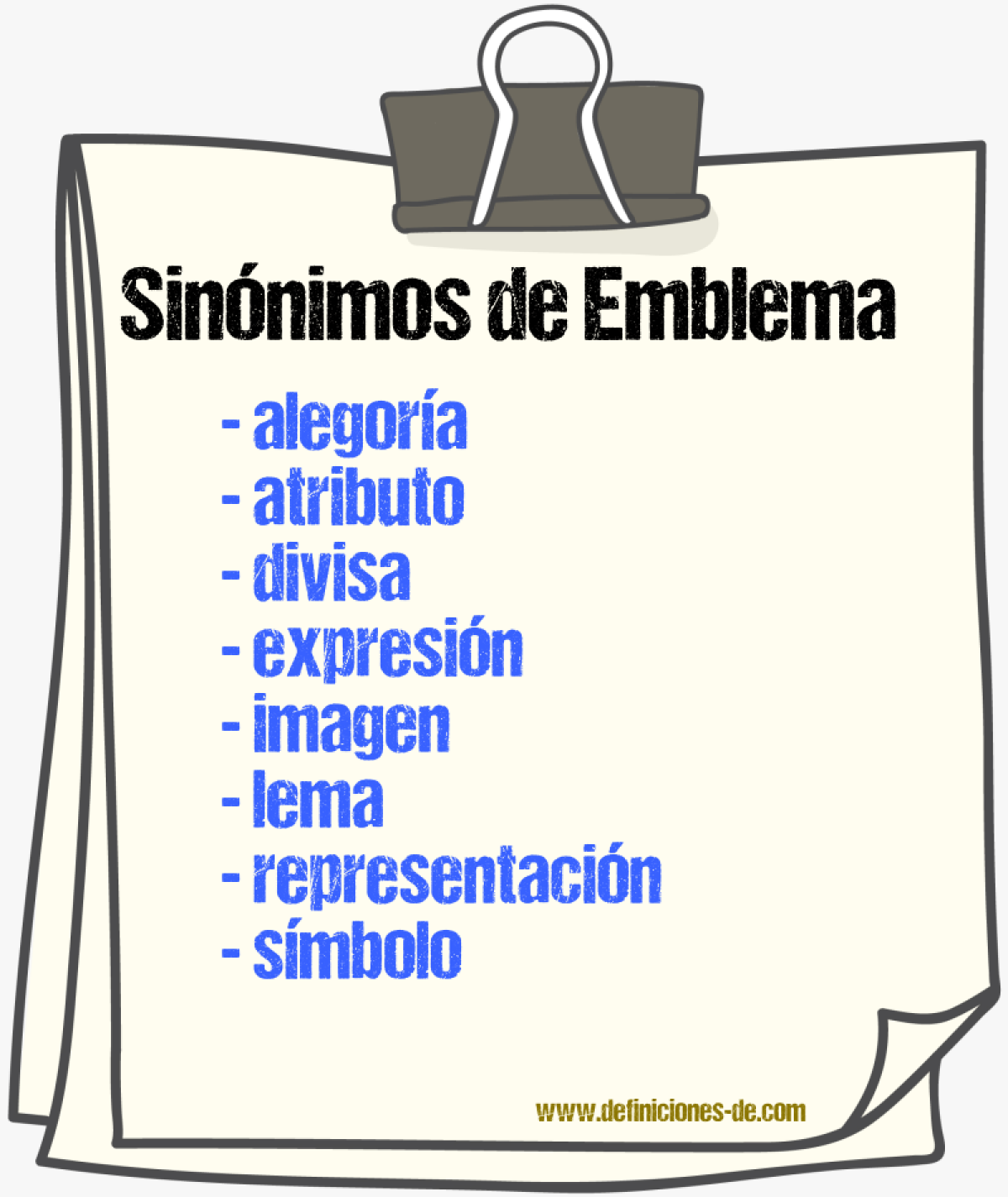 Sinnimos de emblema