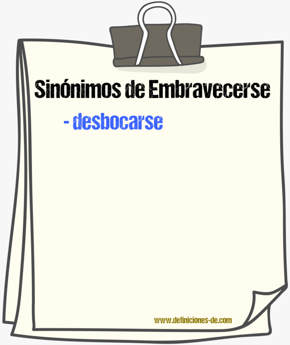 Sinnimos de embravecerse