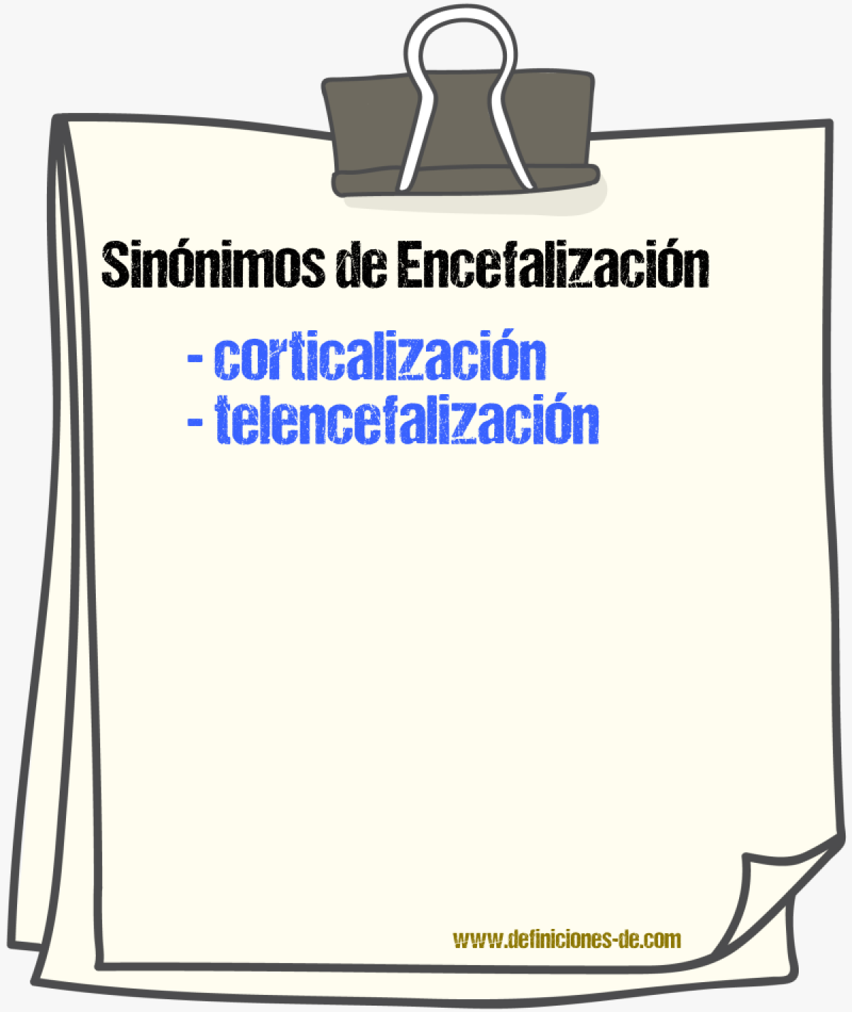 Sinnimos de encefalizacin