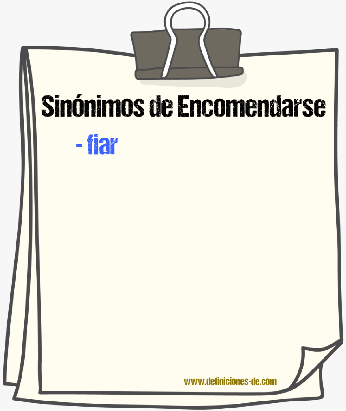 Sinnimos de encomendarse