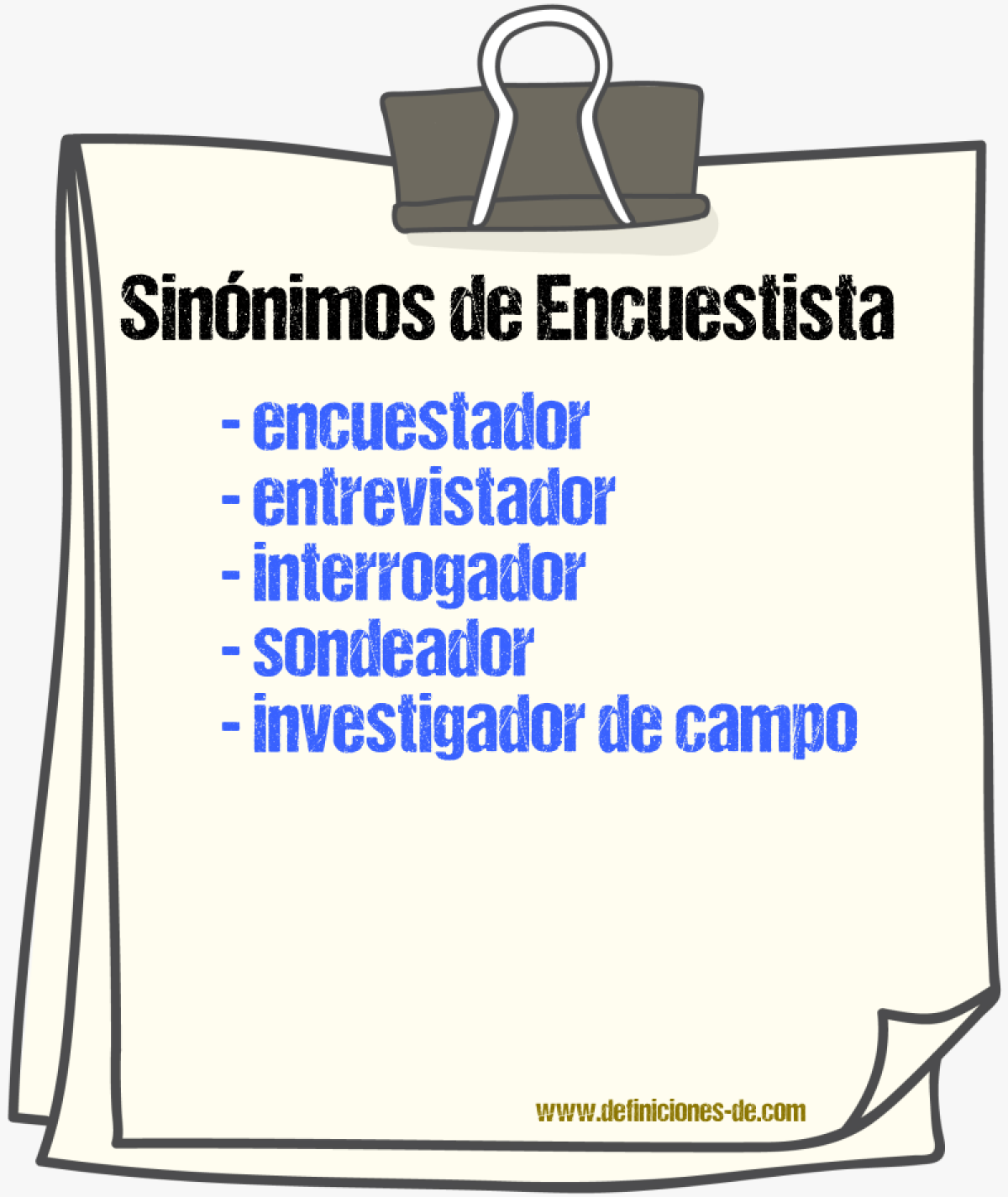 Sinónimos de encuestista