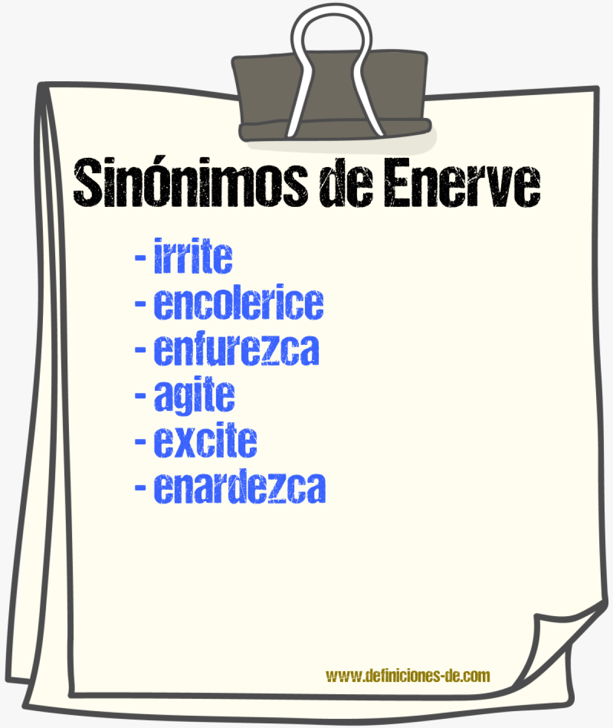 Sinónimos de enerve