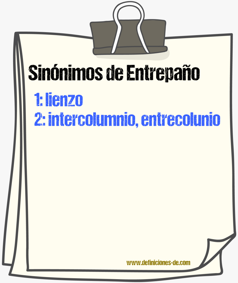 Sinnimos de entrepano