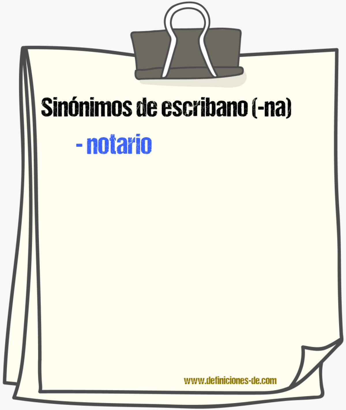 Sinnimos de escribano